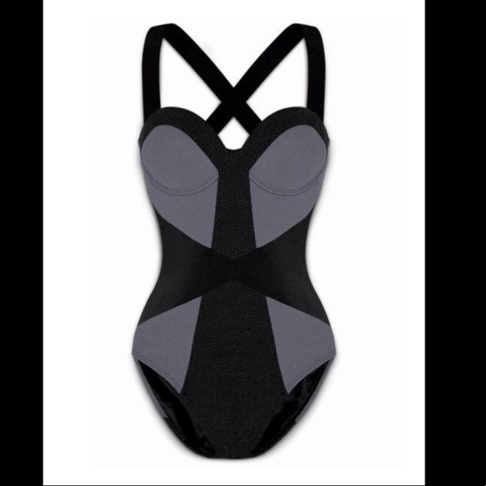 Spanx color-block One Piece Swimsuit - rare!